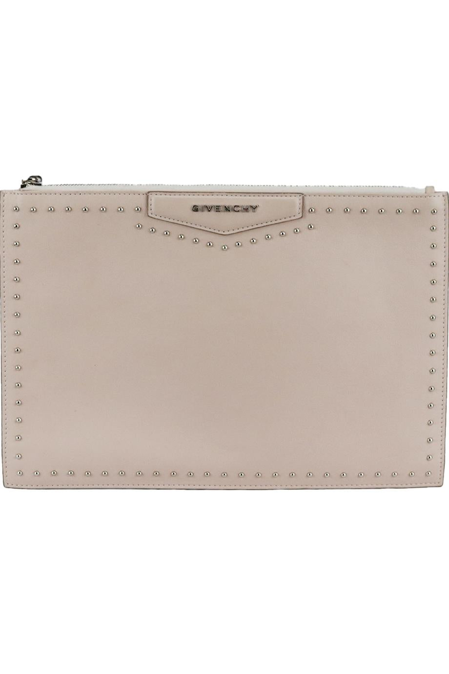 GIVENCHY ANTIGONA MEDIUM STUDDED LEATHER CLUTCH