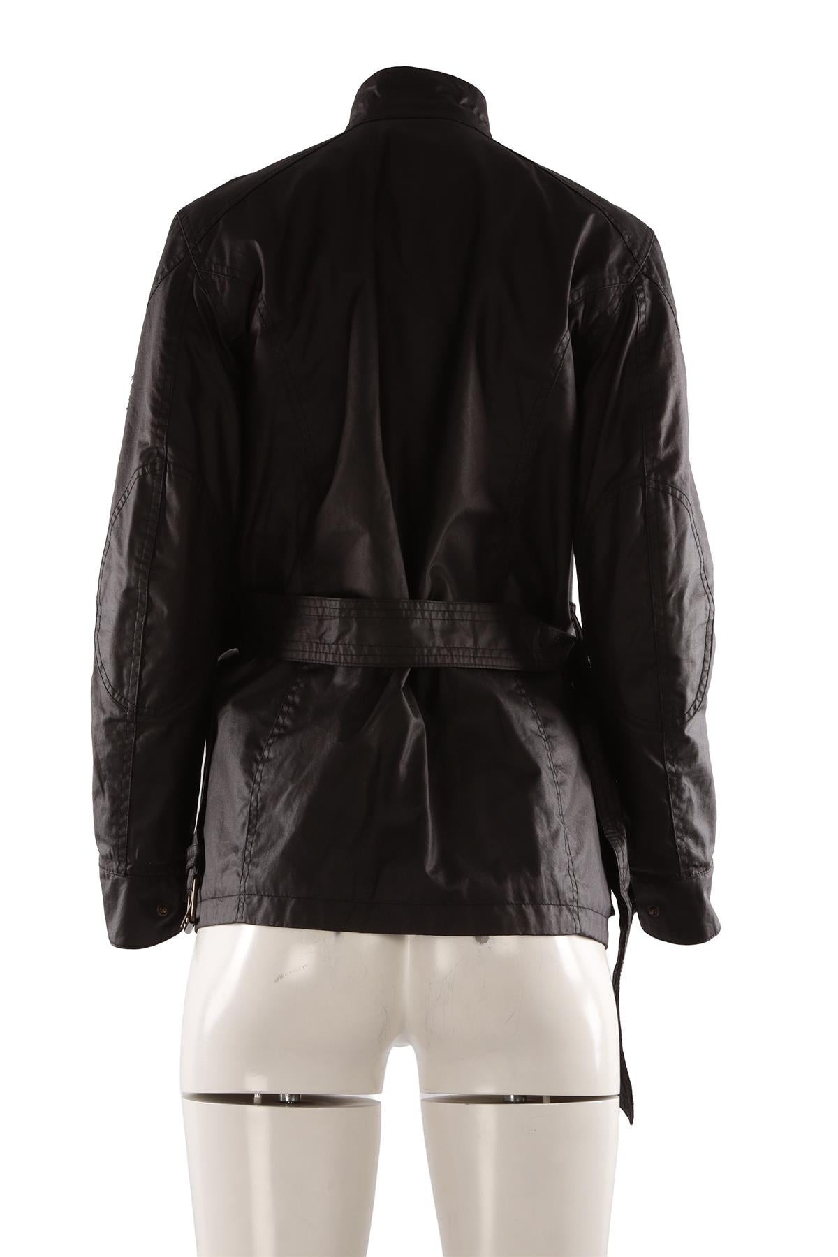 BLACK WAXED COTTON JACKET
