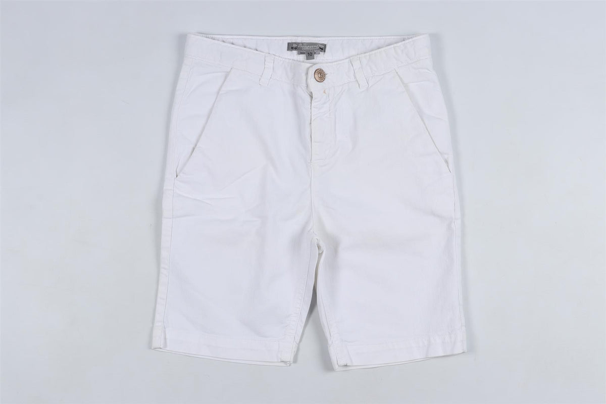 BONPOINT WHITE KIDS BOY SHORTS 10 YEARS