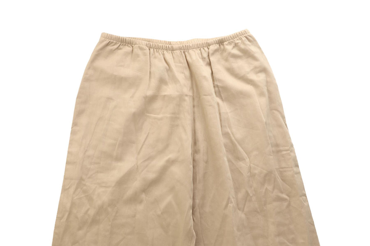 LESET BEIGE COTTON WIDE LEG PANTS XSMALL