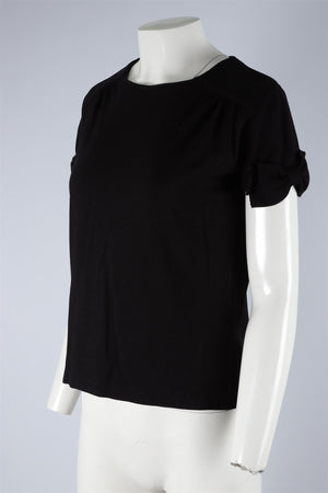MIU MIU BLACK JERSEY TOP SMALL