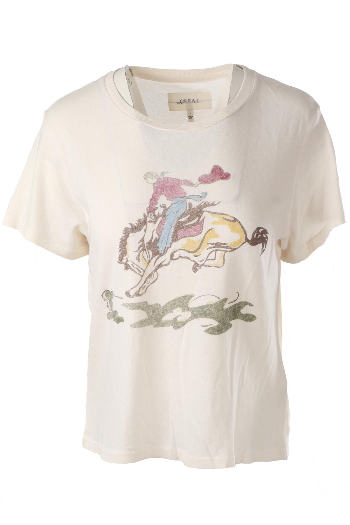 THE GREAT CREAM COTTON T-SHIRT 2 UK 10-12