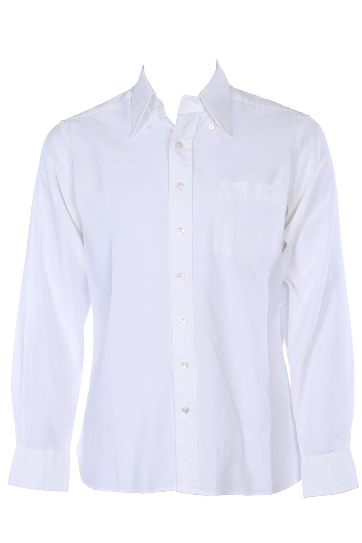 THOM SWEEY WHITE MEN'S SHIRT LARGE