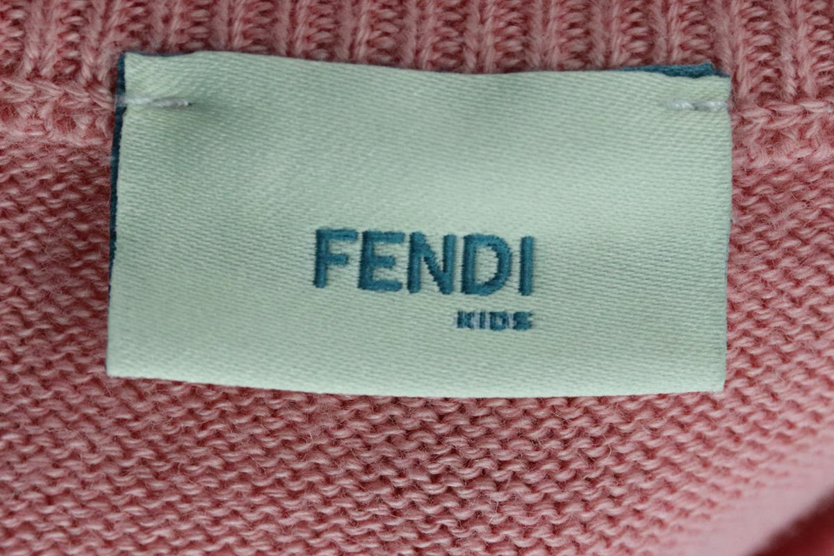 FENDI BABY GIRLS FF CASHMERE BLEND SWEATER 6 MONTHS