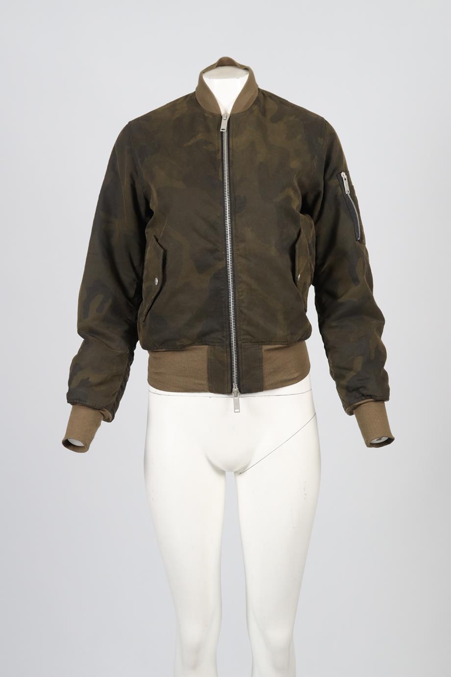 UNRAVEL PROJECT COTTON BLEND BOMBER JACKET FR 38 UK 10