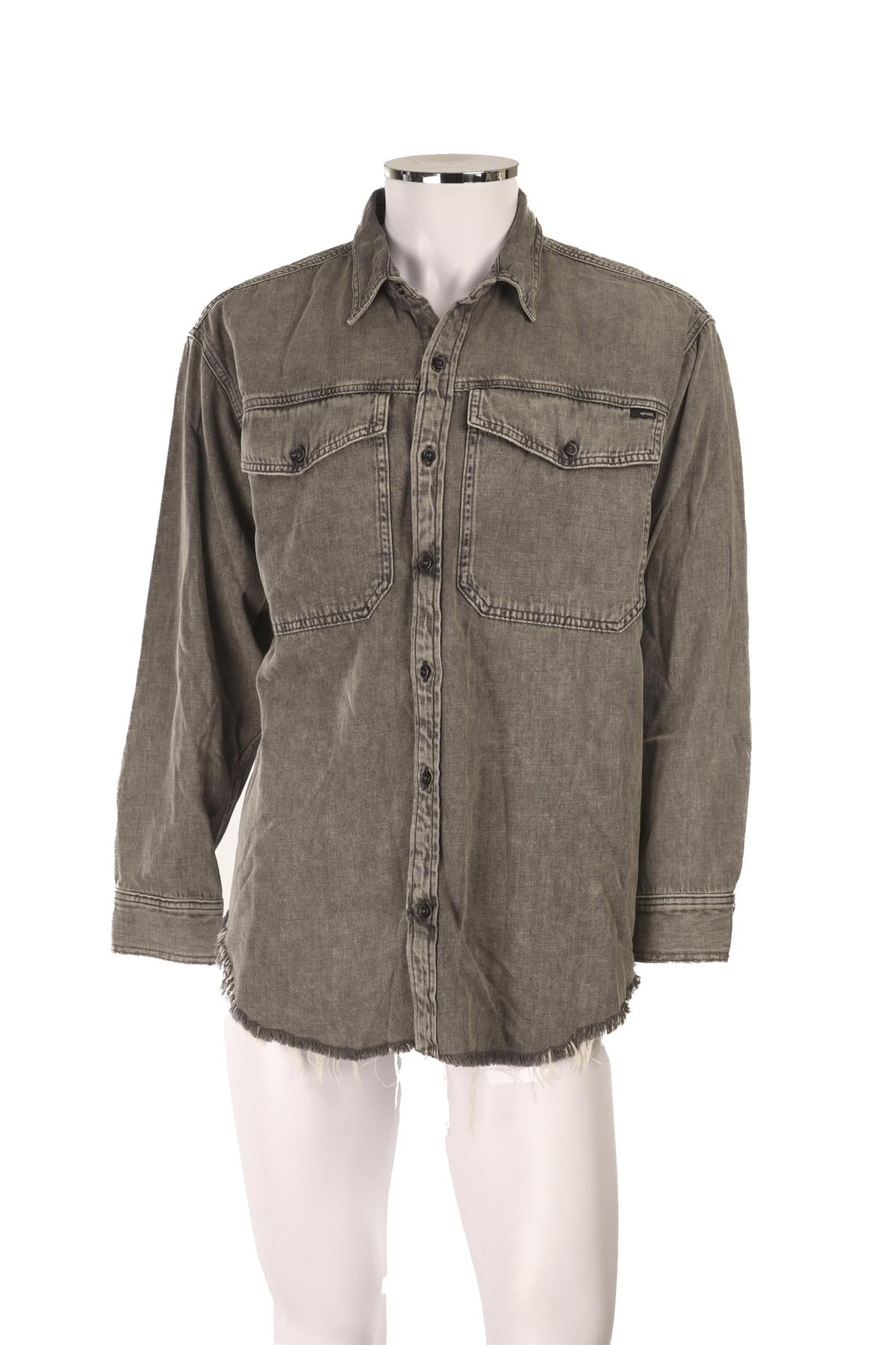MOTHER GREY MEN'S DENIM SHIRT SMALL