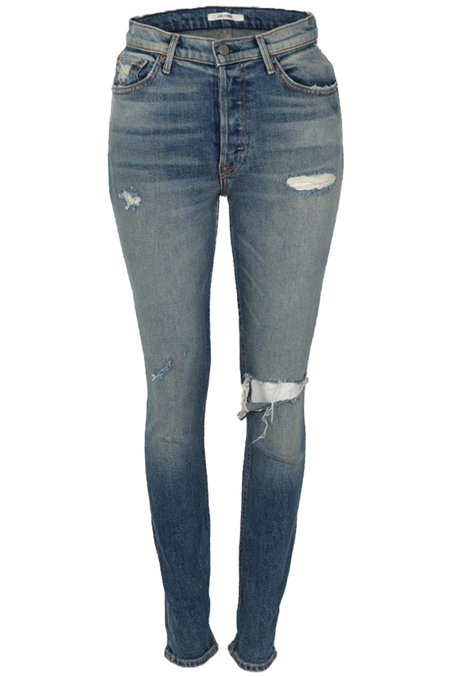 GRLFRND DISTRESSED HIGH RISE SKINNY JEANS W26 UK 8