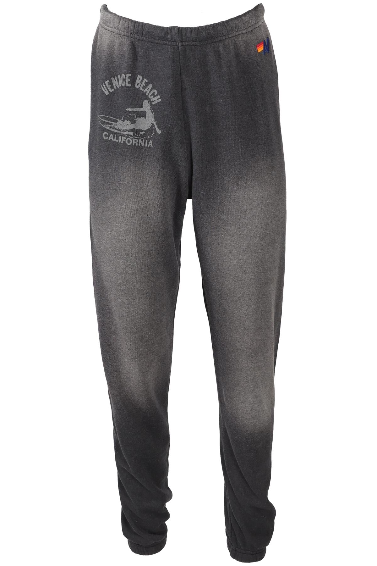 AVIATOR NATION GREY COTTON TRACK PANTS SMALL