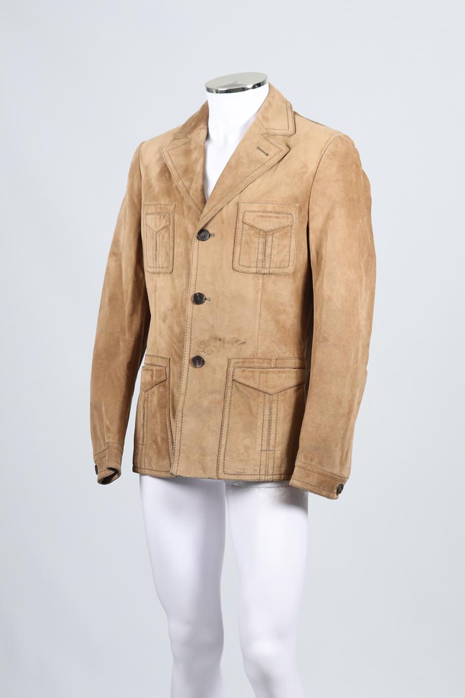 GUCCI MEN'S SUEDE JACKET IT 50 UK/US CHEST 40