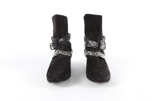 AMIRI BLACK SUEDE ANKLE BOOTS EU 39 UK 6, US 9