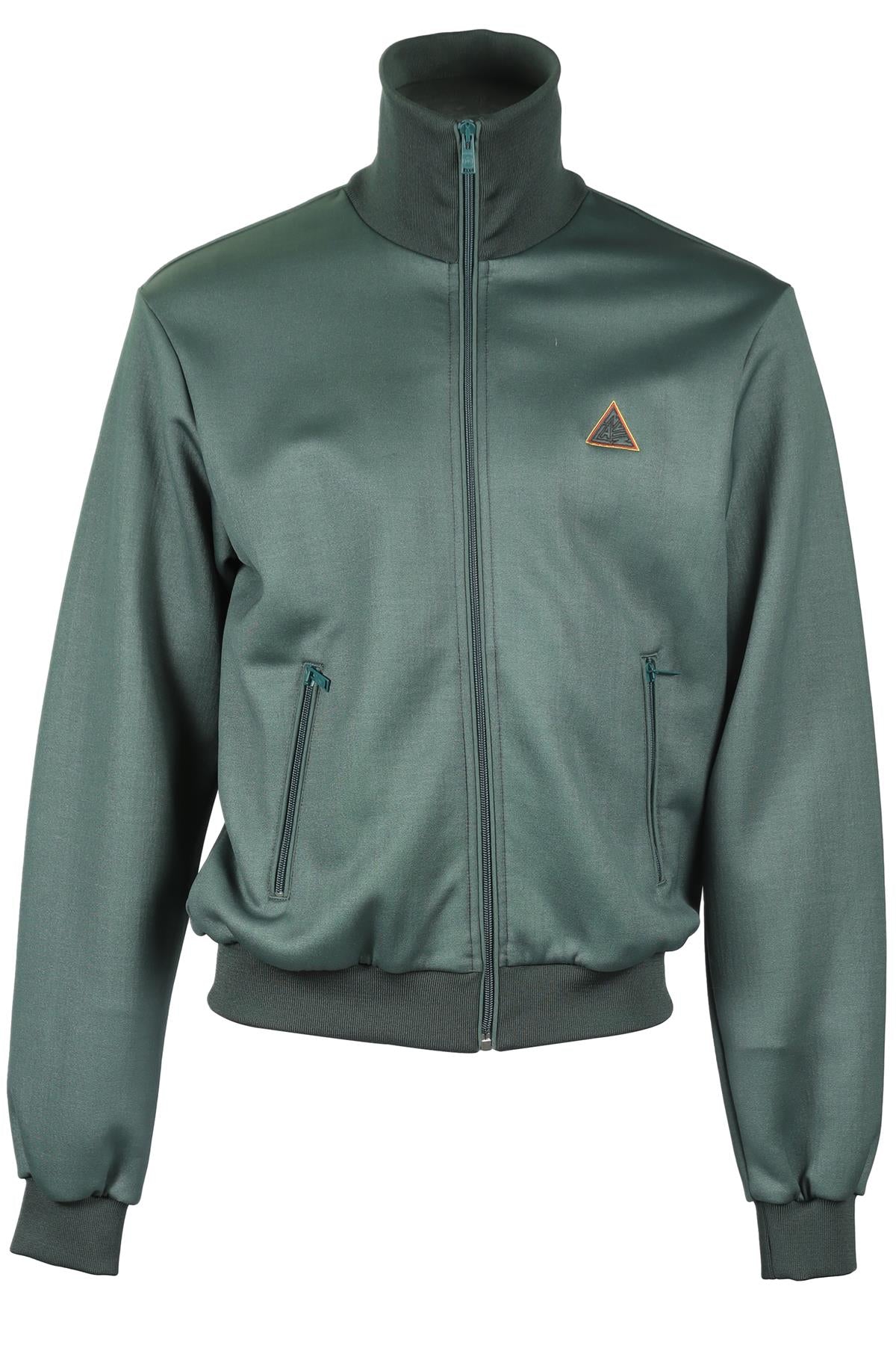 LANVIN GREEN MEN'S JERSEY JACKET MEDIUM