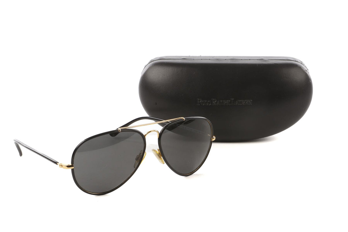 POLO RALPH LAUREN BLACK METAL SUNGLASSES