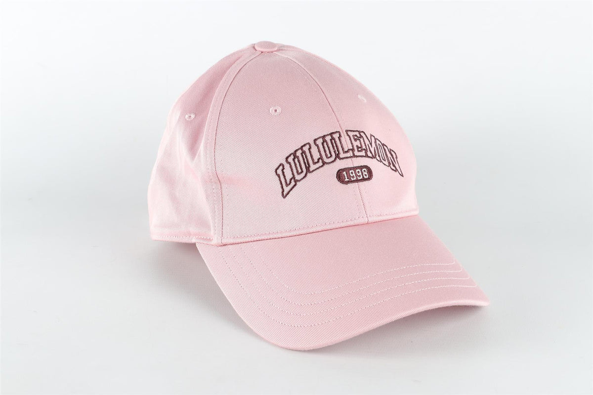 LULULEMON PINK COTTON BASEBALL CAP SMALL/MEDIUM