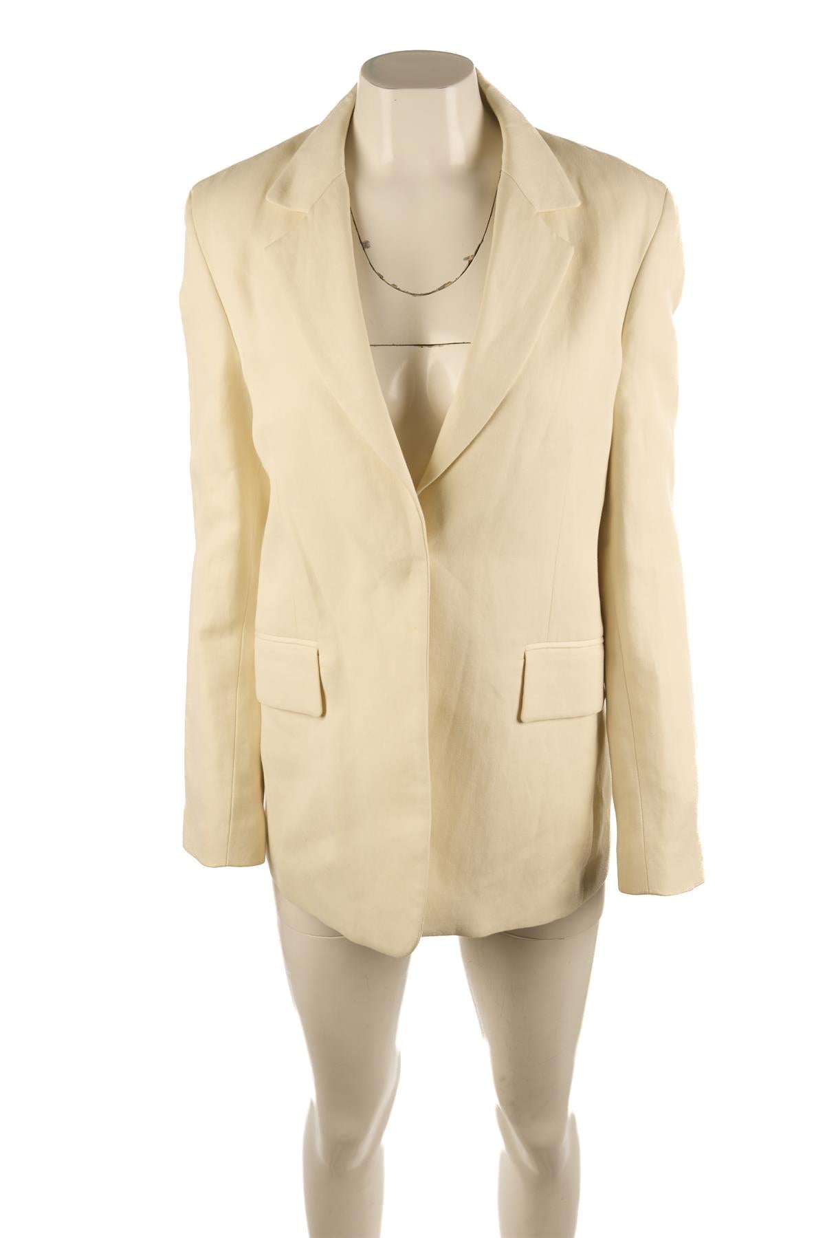 RAEY CREAM WOOL BLAZER US 4 UK 8