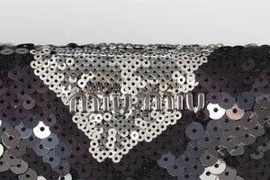 MIU MIU SEQUIN AND SATIN CLUTCH