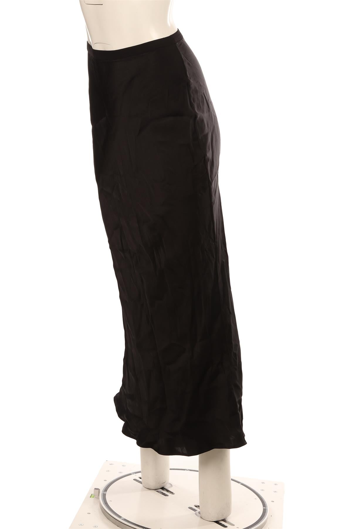 ANINE BING BLACK SILK MAXI SKIRT XXSMALL