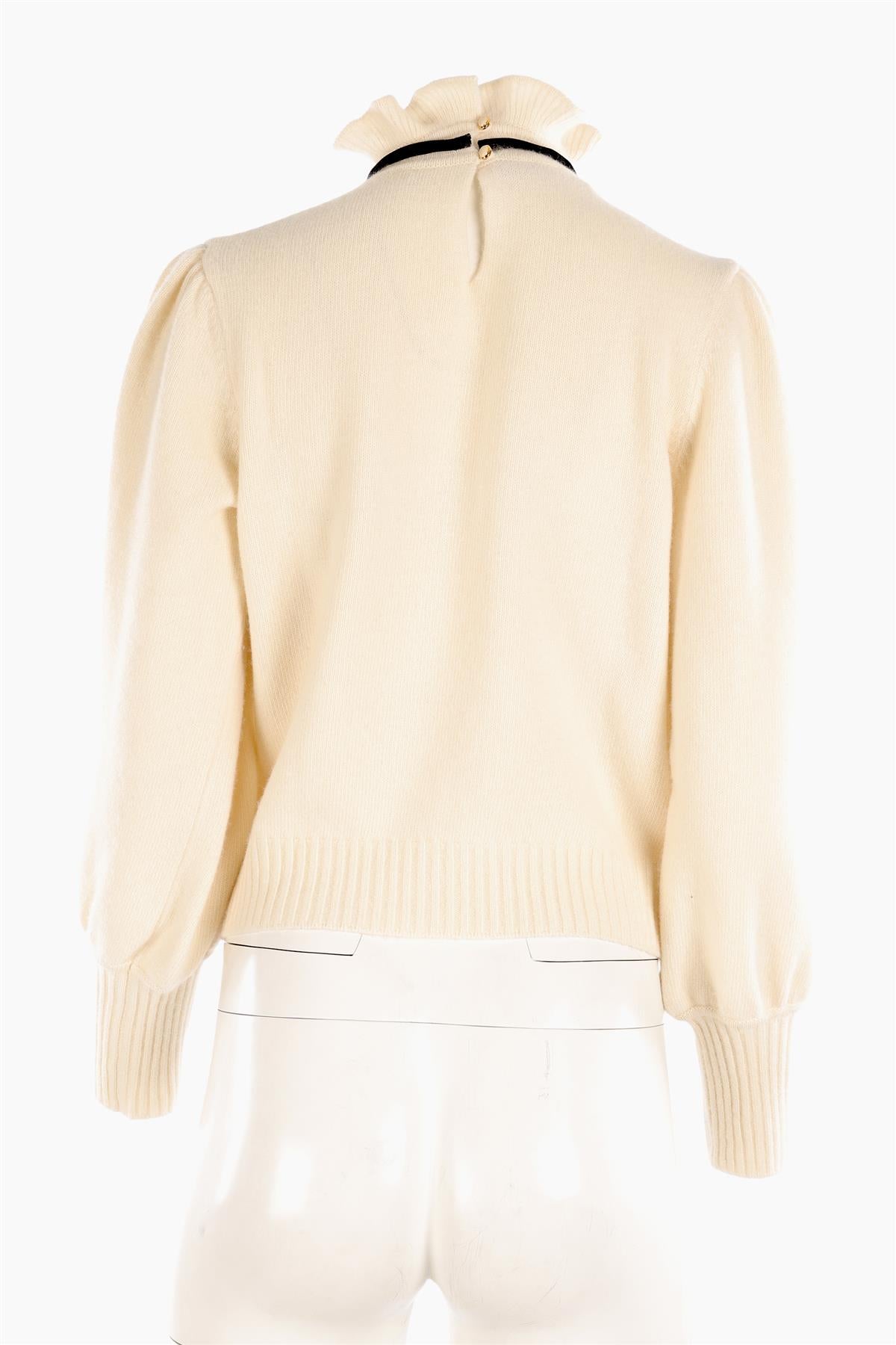 GUCCI CREAM WOOL SWEATER MEDIUM
