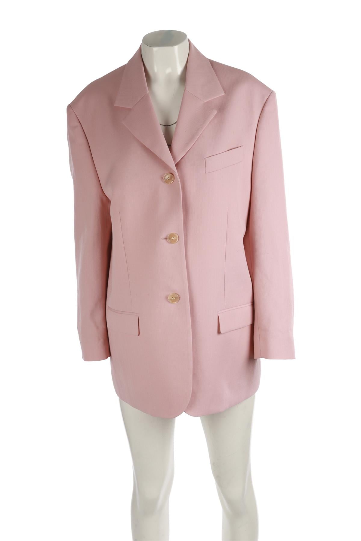 ACNE STUDIOS PINK WOOL BLAZER DK 36 UK 8