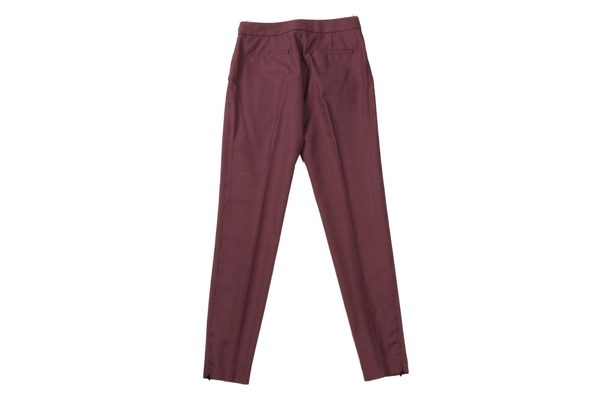 GABRIELA HEARST PURPLE WOOL TAPERED PANTS IT 38 UK 6