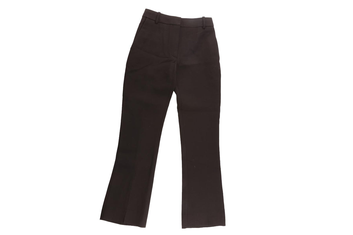 VALENTINO BLACK WOOL STRAIGHT LEG PANTS IT 36 UK 4