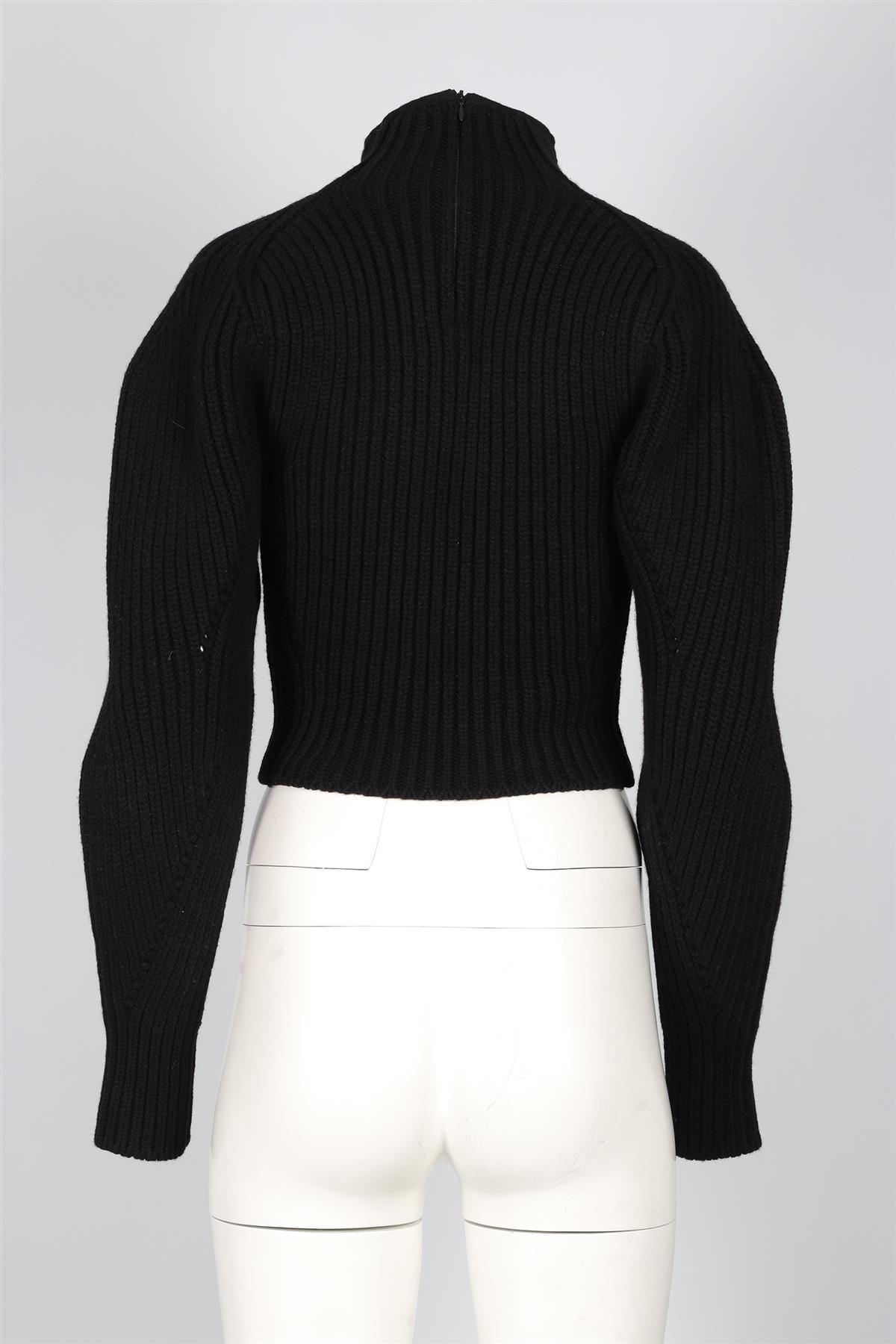 ALAÏA BLACK WOOL SWEATER FR 36 UK 8
