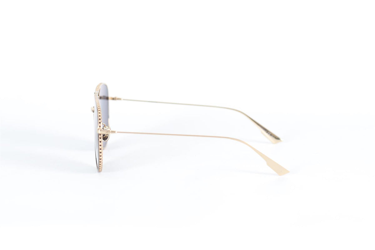 CHRISTIAN DIOR ROUND FRAME METAL SUNGLASSES