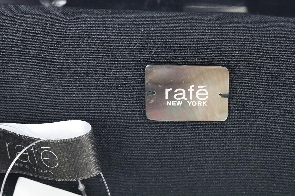 RAFÉ MOTHER OF PEARL AND SNAKE EFFECT LEATHER SILVER TONE CLUTCH