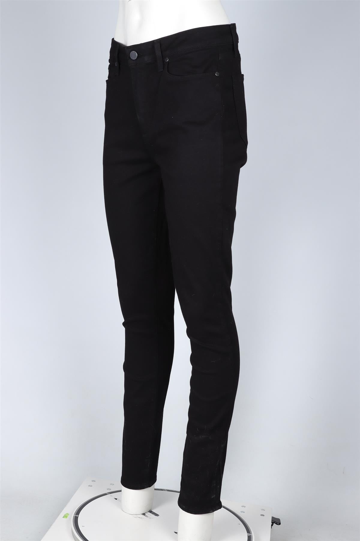 PAIGE BLACK HIGH RISE SKINNY JEANS W31 UK 12-14