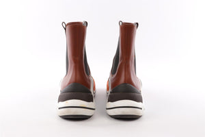 LOUIS VUITTON BROWN ARCHLIGHT LEATHER ANKLE BOOTS EU 41 UK 7 US 11