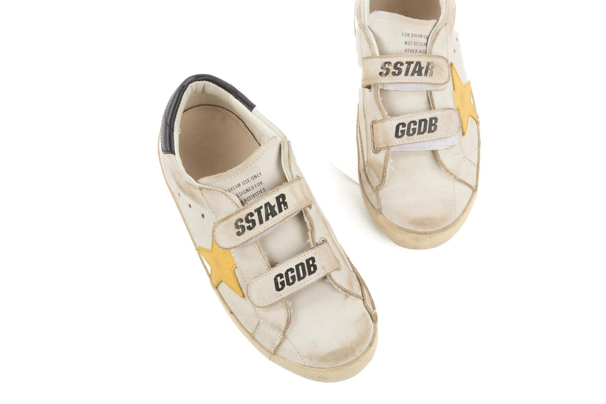 GOLDEN GOOSE WHITE KIDS BOYS SNEAKERS EU 33 UK 1 US 2