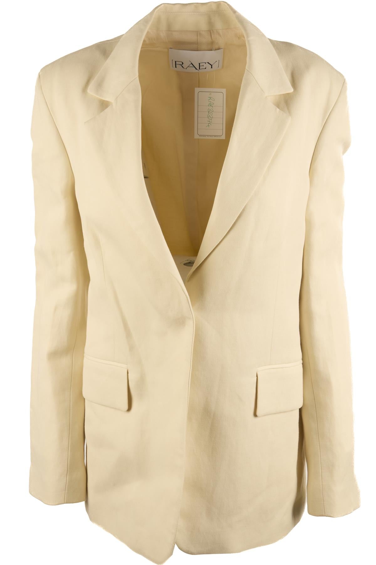 RAEY CREAM WOOL BLAZER US 4 UK 8