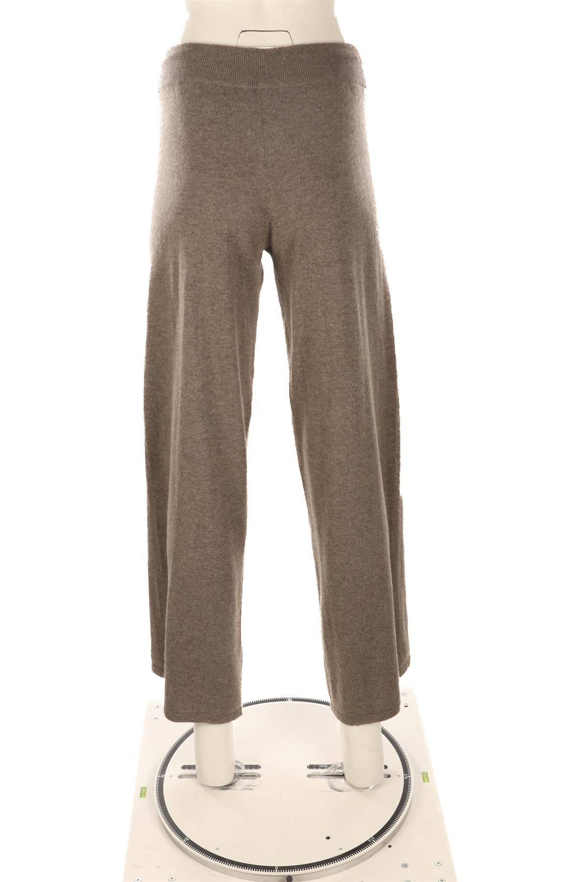 LISA YANG TAUPE CASHMERE WIDE LEG PANTS SMALL/MEDIUM