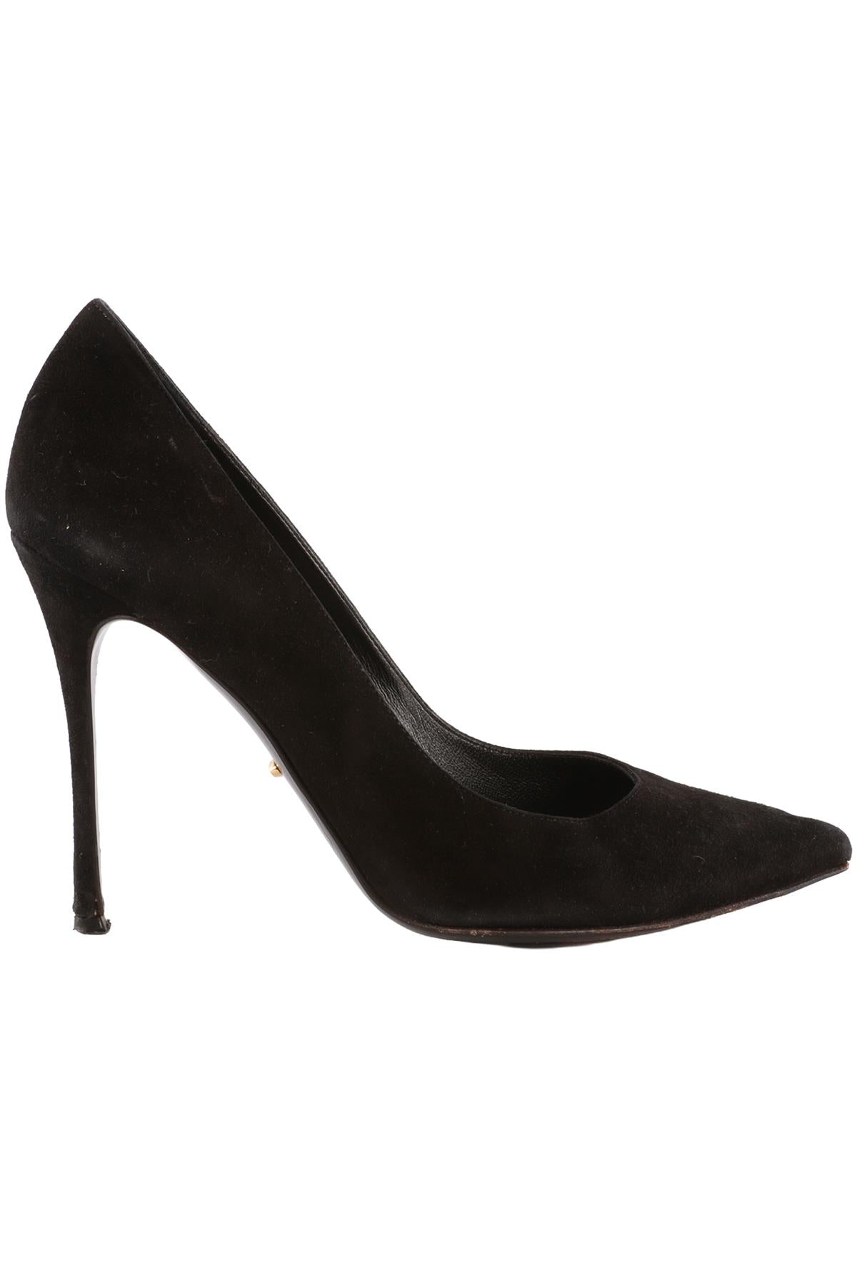 SERGIO ROSSI BLACK SUEDE PUMPS EU 38 UK 5 US 8
