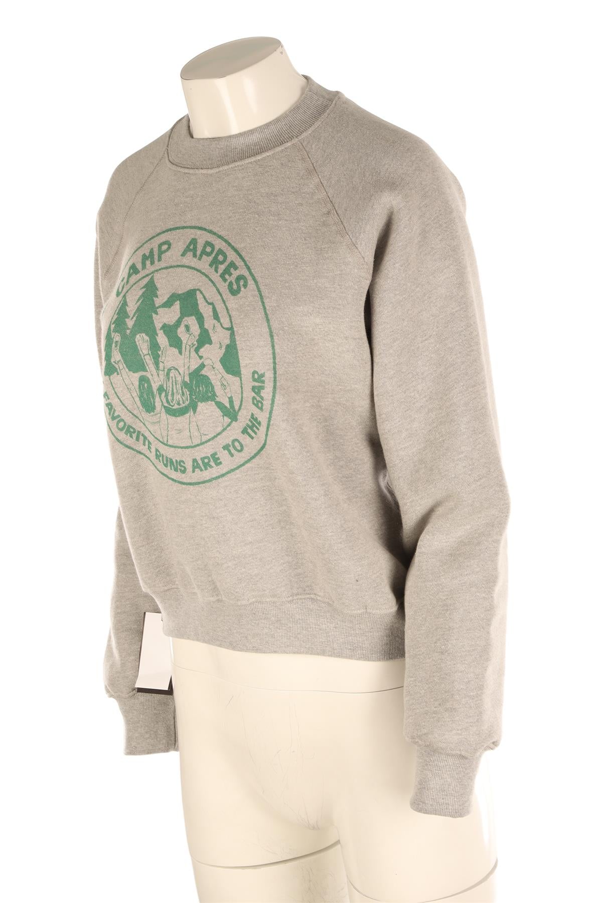 RE/DONE GREY COTTON SWEATSHIRT SMALL