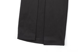 BALMAIN BLACK JERSEY WIDE LEG PANTS FR 36 UK 8