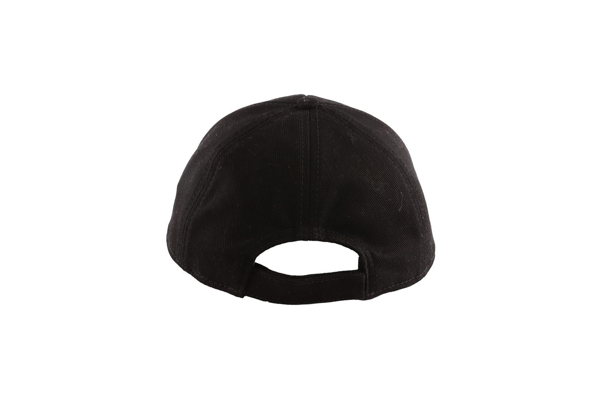 MIU MIU BLACK COTTON BASEBALL CAP MEDIUM