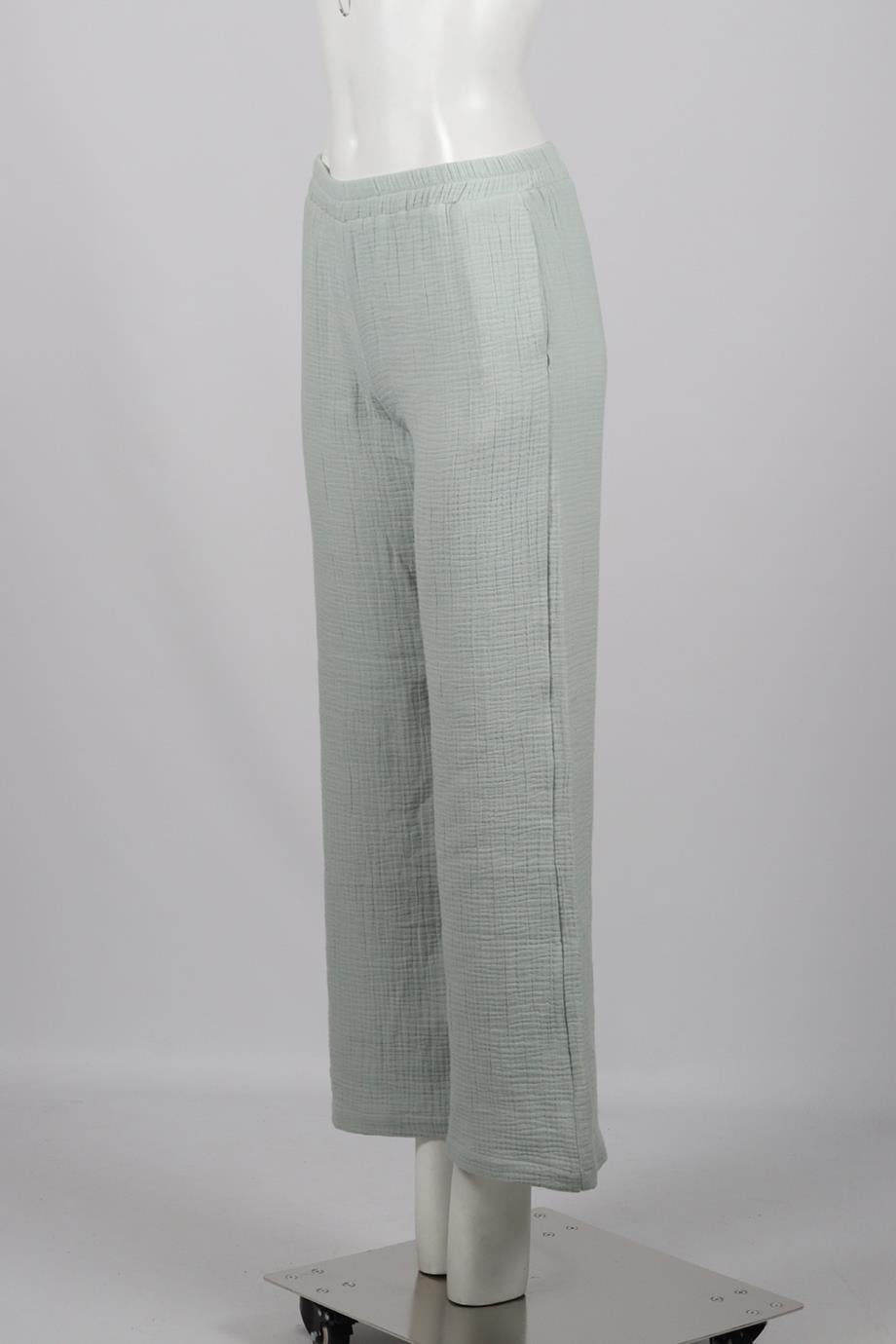 SABLYN COTTON BLEND WIDE LEG PANTS SMALL