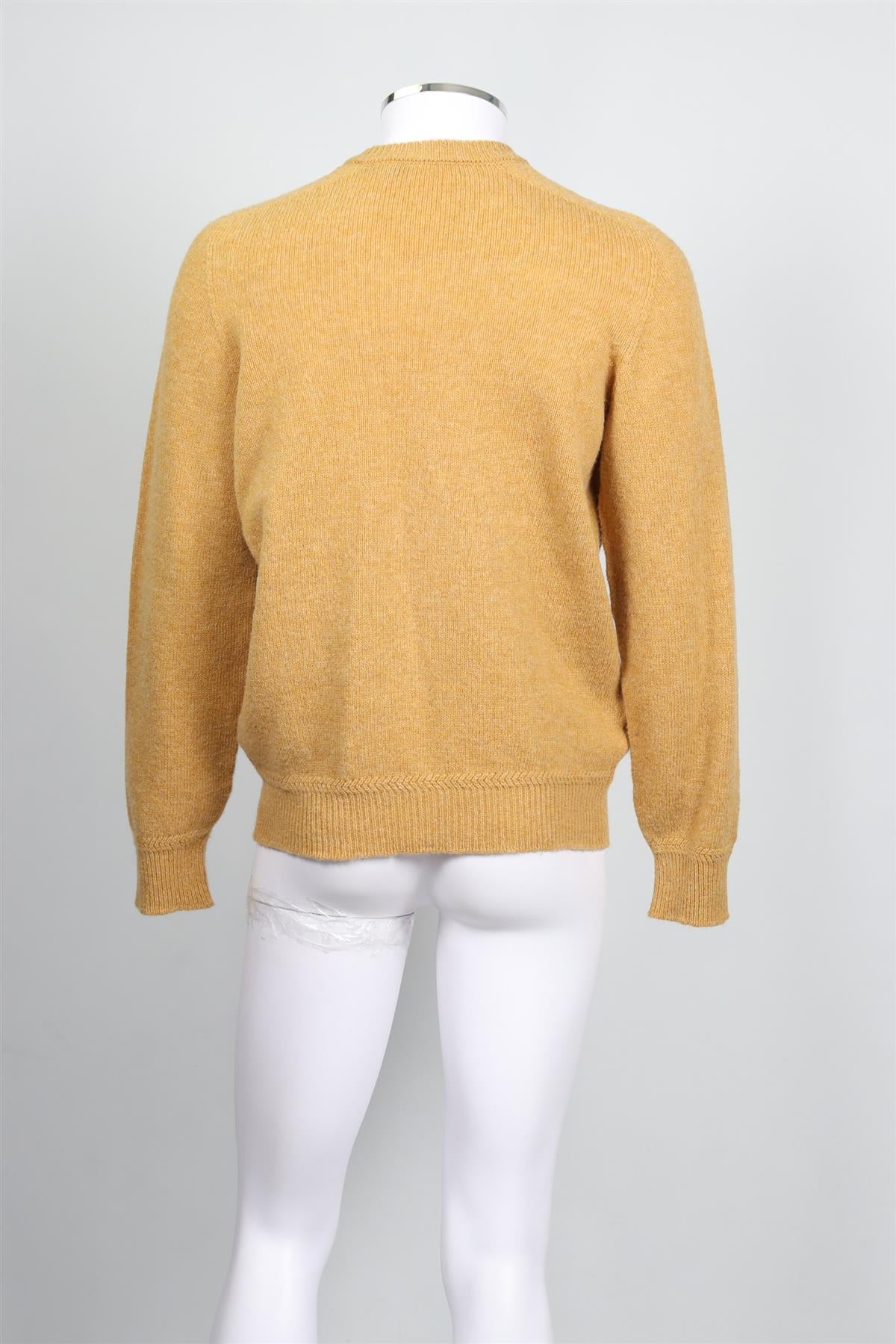 LEMAIRE YELLOW MEN'S WOOL SWEATER SMALL