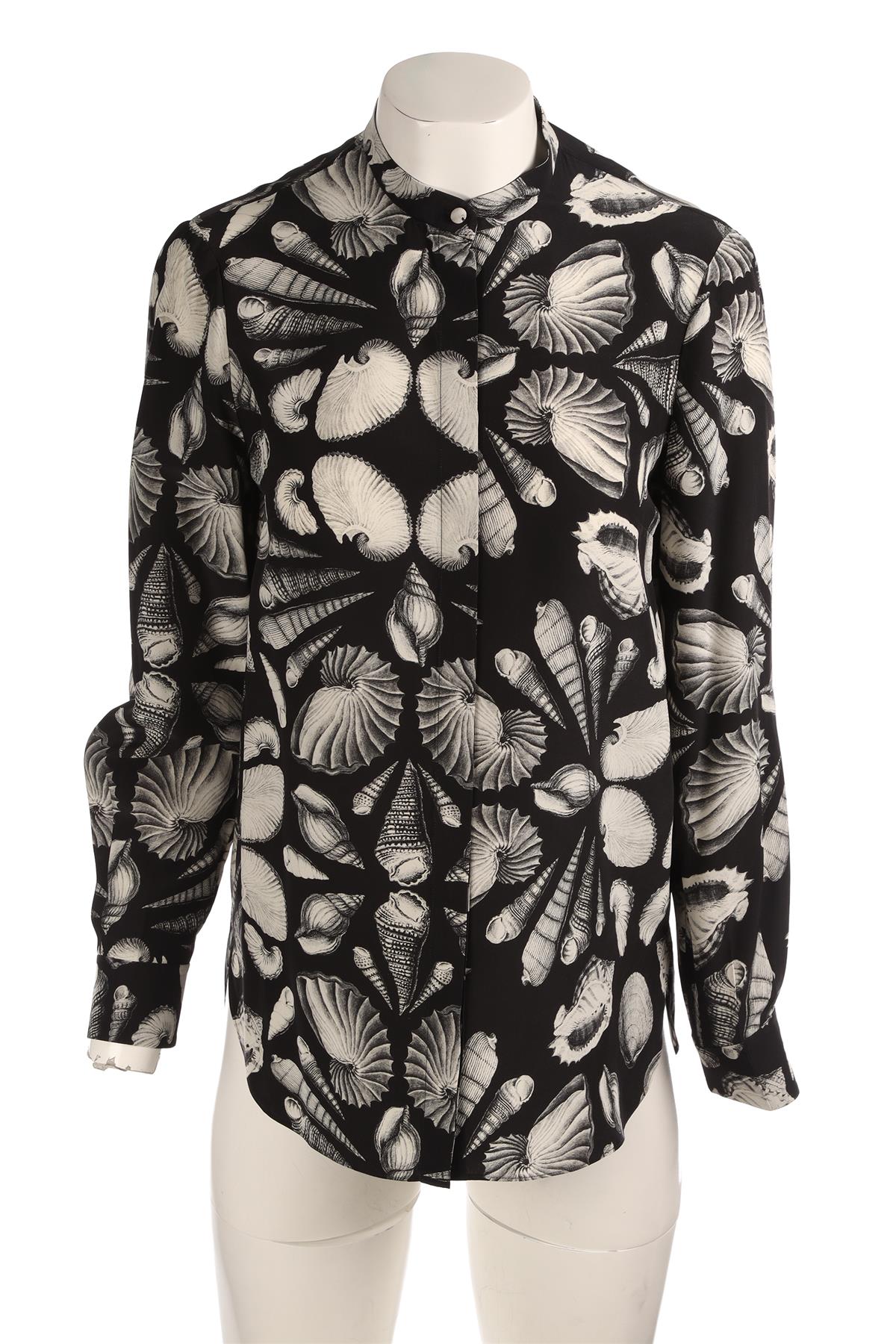ALEXANDER MCQUEEN BLACK SILK SHIRT IT 40 UK 8