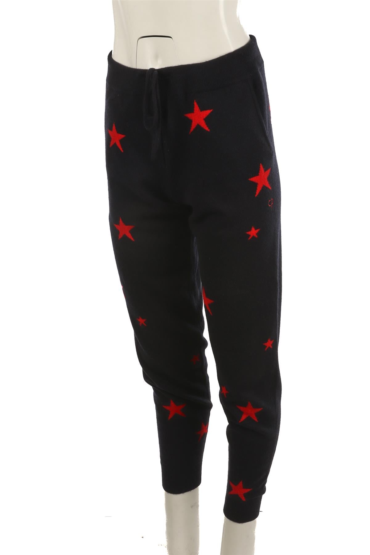 CHINTI & PARKER NAVY CASHMERE TAPERED PANTS SMALL