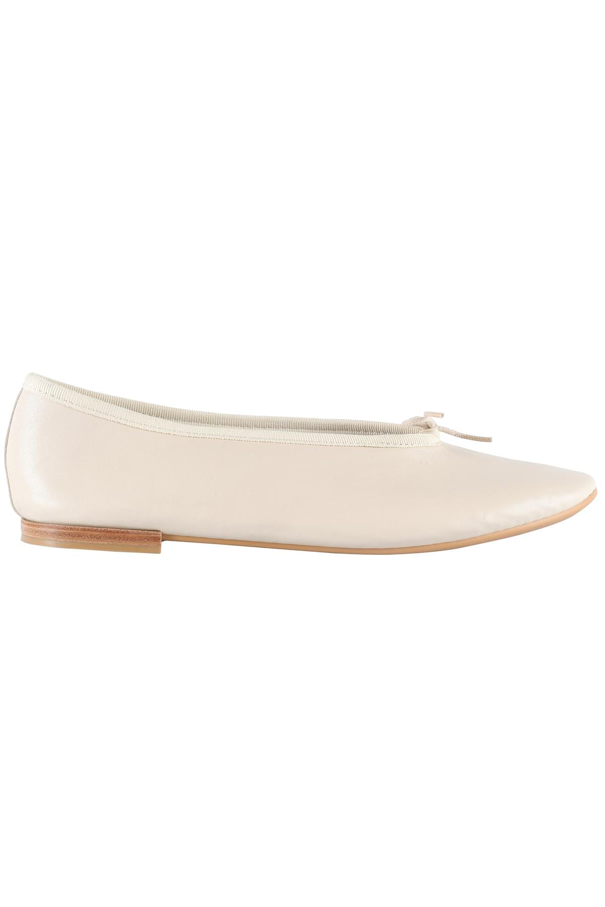 REPETTO CREAM LEATHER BALLET FLATS EU 38 UK 5 US 8