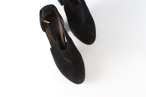 MARNI BLACK SUEDE ANKLE BOOTS EU 39 UK 6 US 9