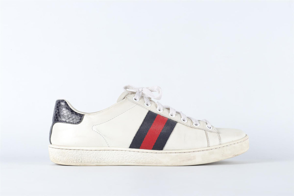 GUCCI WHITE ACE LEATHER SNEAKERS EU 38 UK 5 US 8