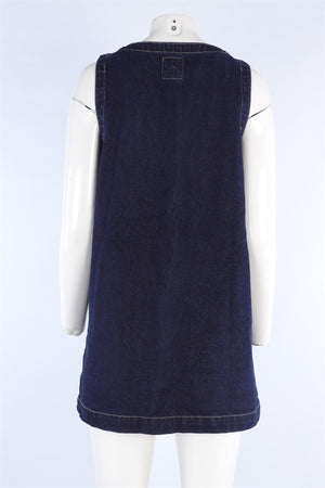 DISSH NAVY DENIM MINI DRESS AU 8 UK 8
