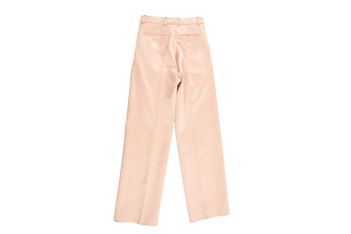 GUCCI PINK SILK STRAIGHT LEG PANTS IT 36 UK 4