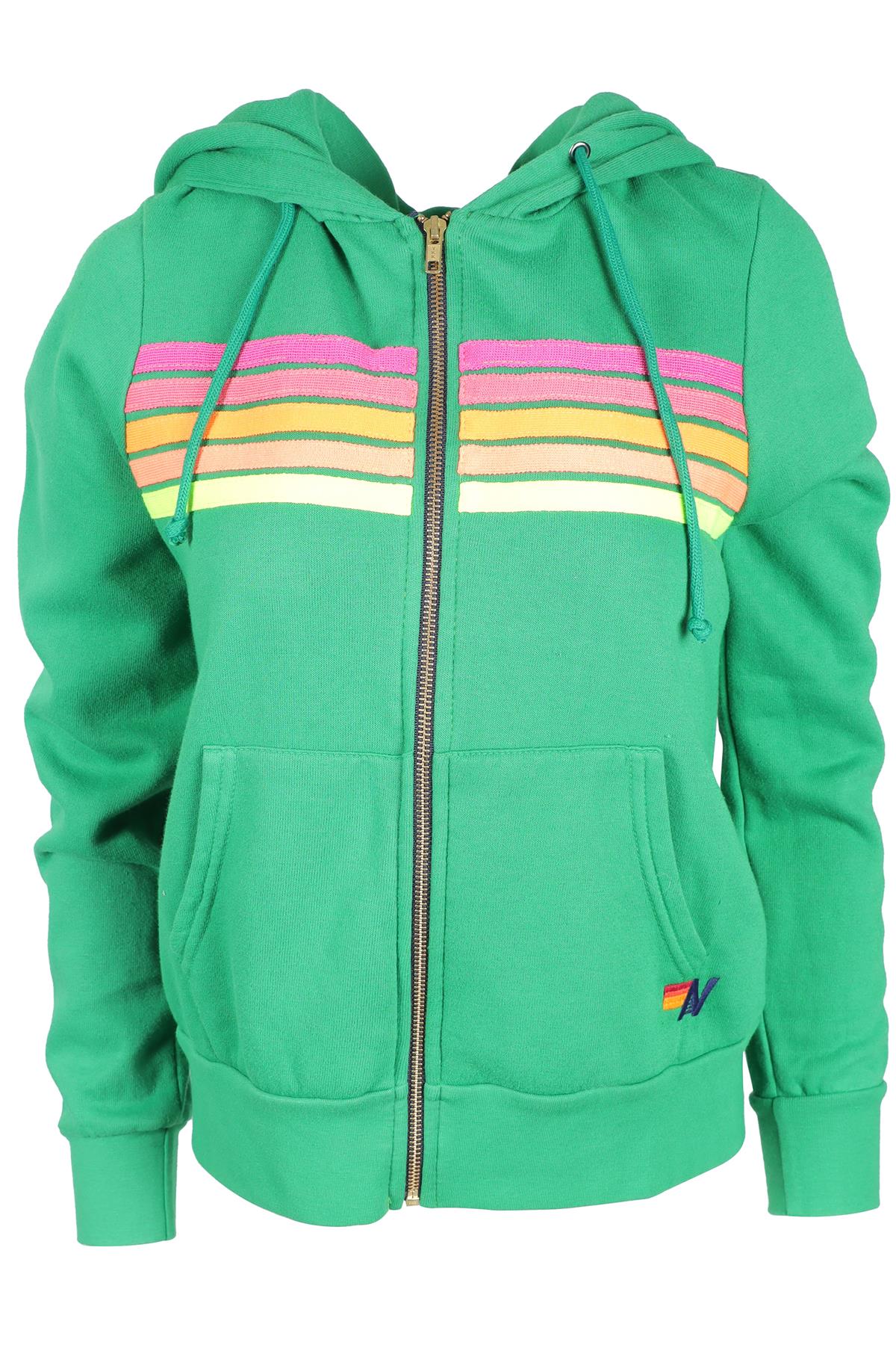 AVIATOR NATION GREEN COTTON HOODIE X-LARGE