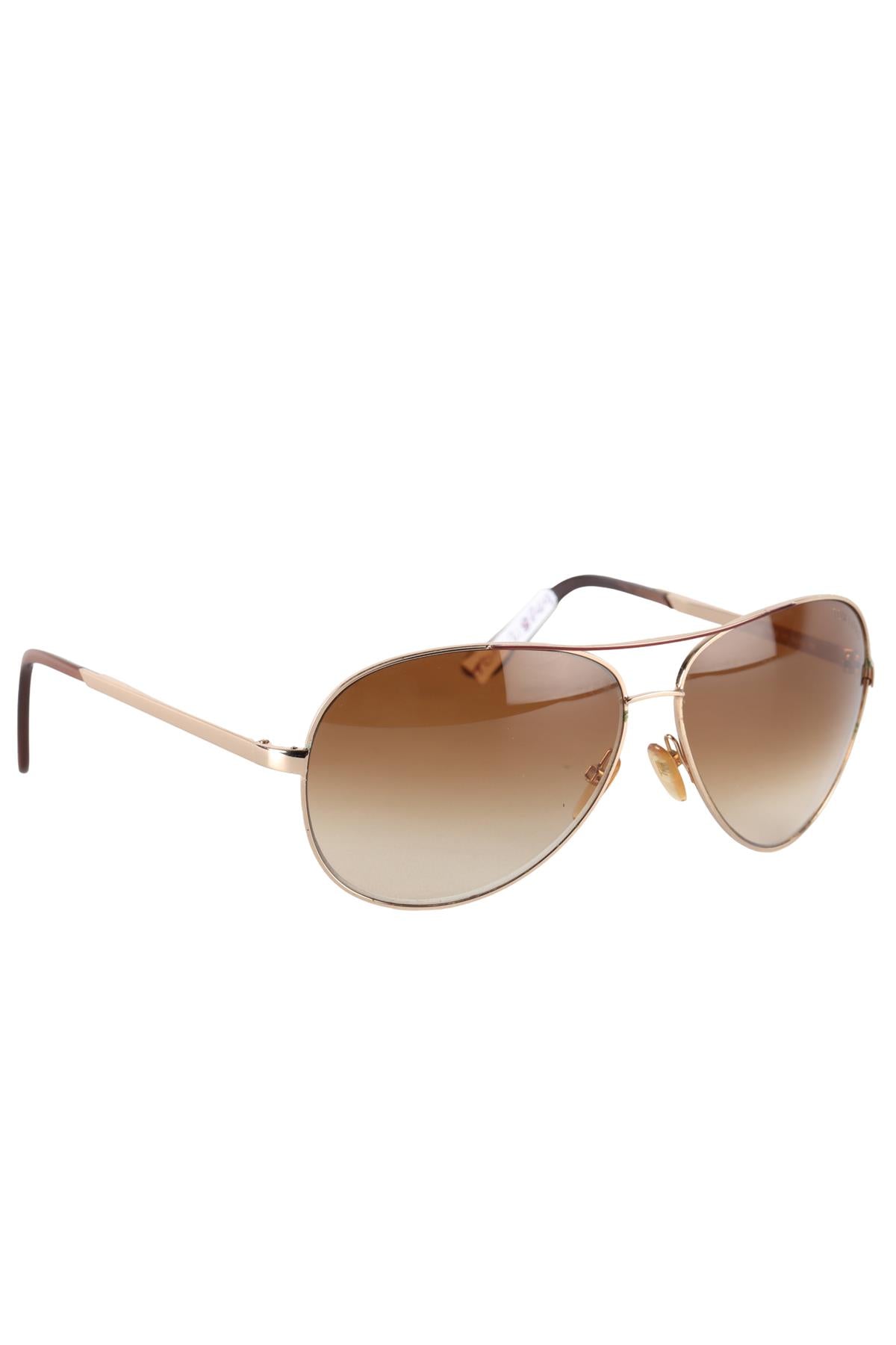 TOM FORD BROWN METAL SUNGLASSES ONE SIZE