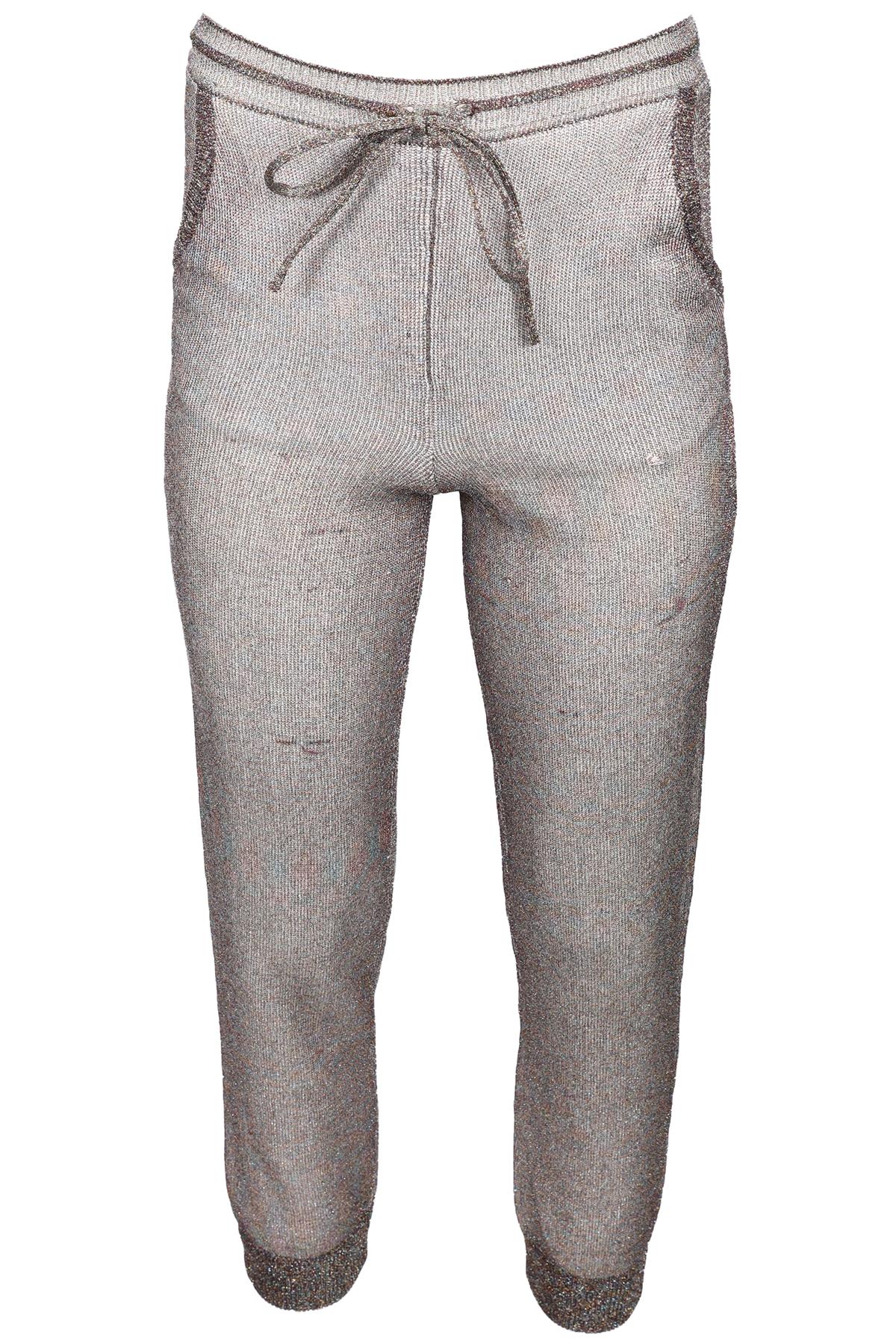 MISSONI MULTICOLOURED WOOL BLEND TRACK PANTS IT 38 UK 6