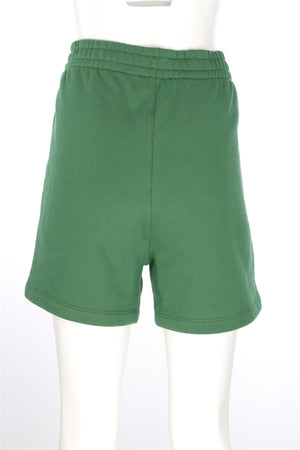 REFORMATION GREEN COTTON SHORTS LARGE