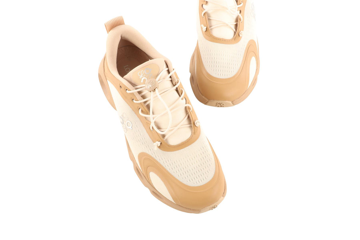 LOEWE + ON BEIGE CLOUD MESH SNEAKERS EU 39 UK 6 US 8